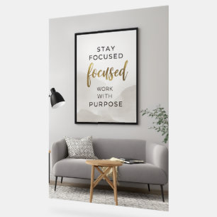 Affiche Inspirante Minimaliste Neutre Moderne O