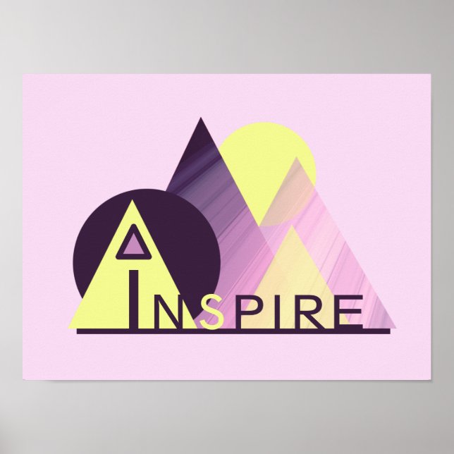 Affiche Inspirationnelle 16x20 "INSPIRE" (Devant)
