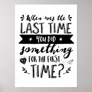 Affiche inspirée de citation de la vie et de