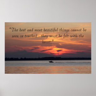 Affiche inspirée de coucher du soleil
