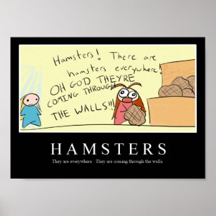 Affiche inspirée de HAMSTERS