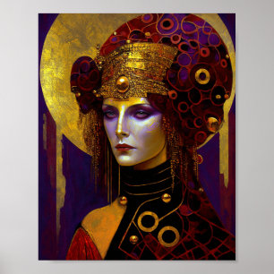 Affiche inspirée de Klimt