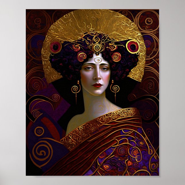 Affiche inspirée de Klimt (Devant)