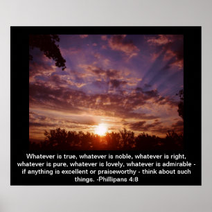 Affiche inspirée de lever de soleil