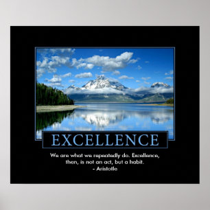 Affiche inspirée d'excellence