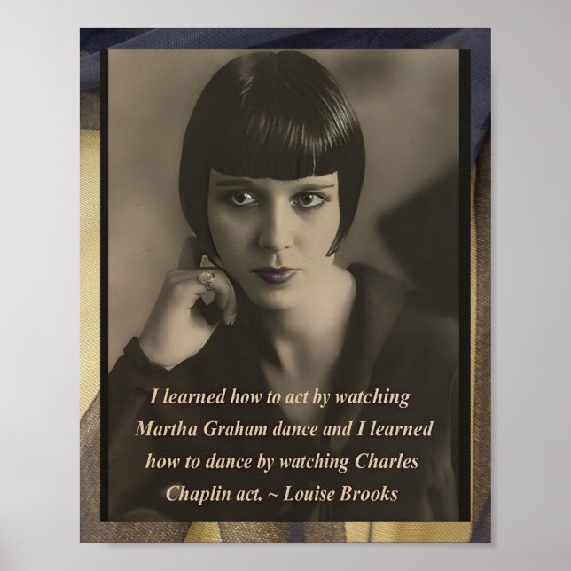 Affiche inspirée par Louise Brooks Vintage (Devant)
