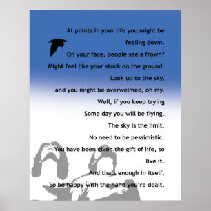 Affiche inspirée - poème original