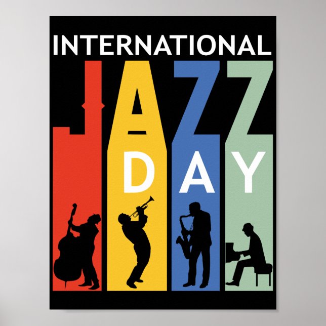 affiche internationale de la journée du jazz (Devant)