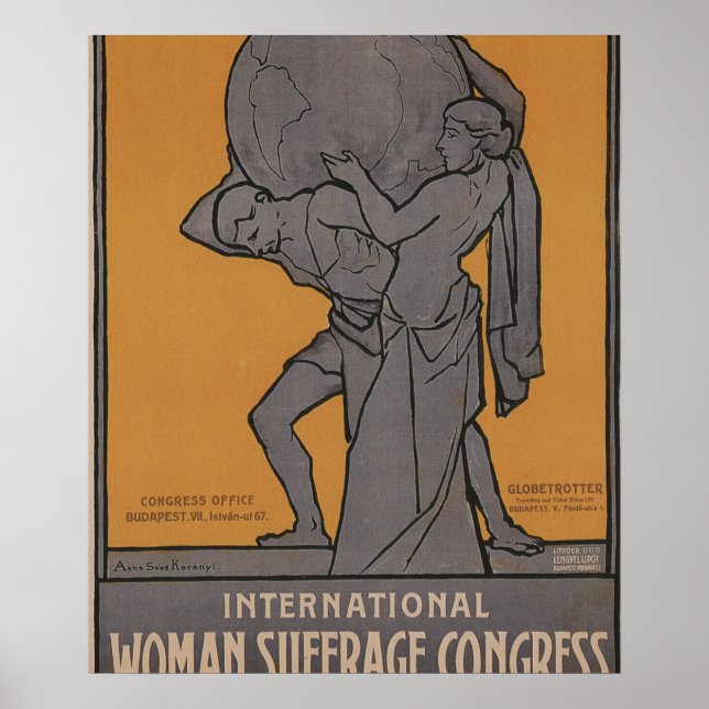 Affiche internationale de propagande pour le suffr (Devant)