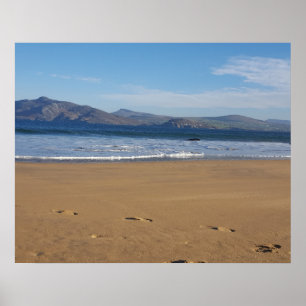 Affiche irlandaise sur la plage