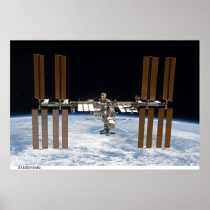 Affiche ISS de Station Spatiale Internationale