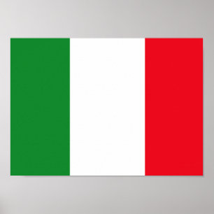 Affiche italienne de drapeau