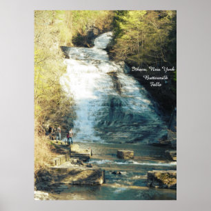 Affiche ITHACA NEW YORK BOTTERMILK FALLS