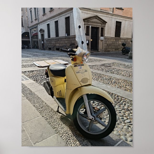 affiche jaune Motorbike ! (Devant)
