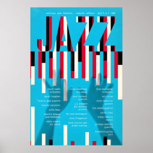 Affiche jazz du festival de jazz de Newport 1956 -