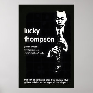 Affiche jazz Lucky Thompson - Gyllene Cirkeln