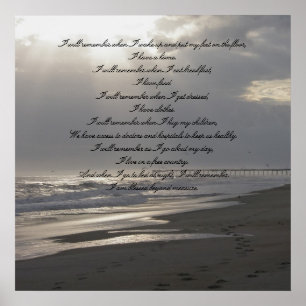 Affiche Je me souviendrai