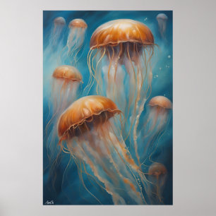 Affiche Jellyfish Art