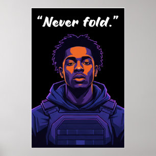 Affiche Kay Flock – Citation de motivation Ne jama