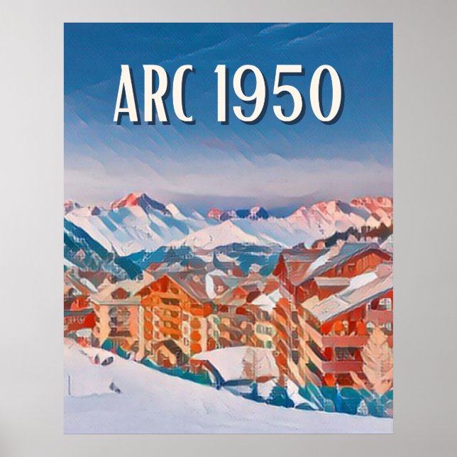 Affiche Les Arcs 1950 Station de ski (Devant)