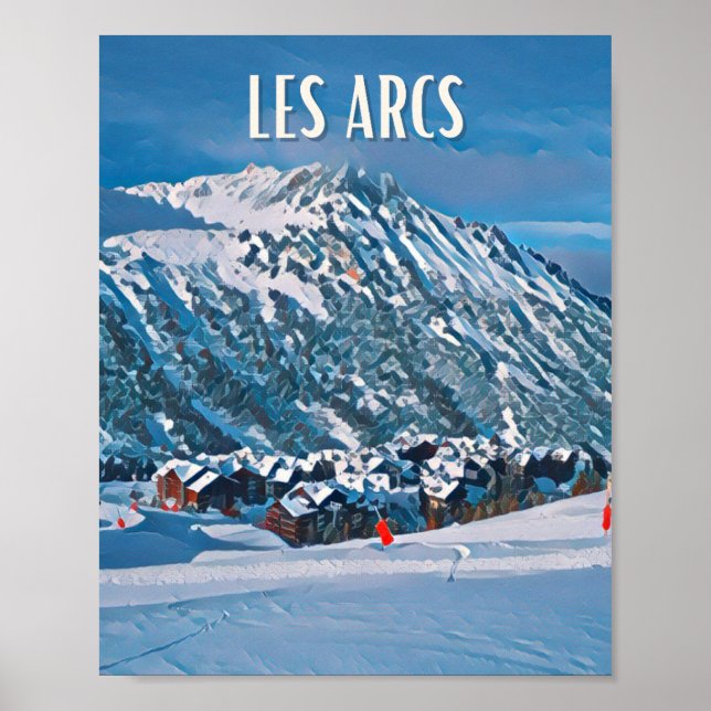 Affiche Les Arcs Station de ski (Devant)