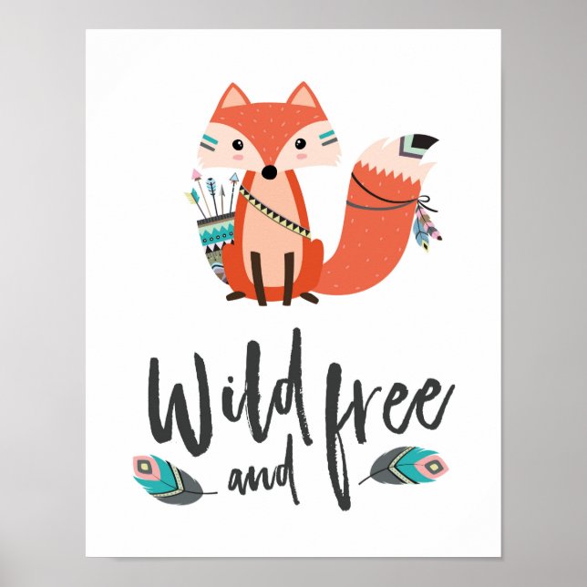 Affiche Little Fox sauvage et libre (Devant)