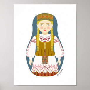 Affiche lituanienne Matryoshka