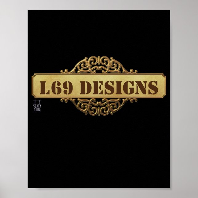 affiche "logo L69 designs" (Devant)