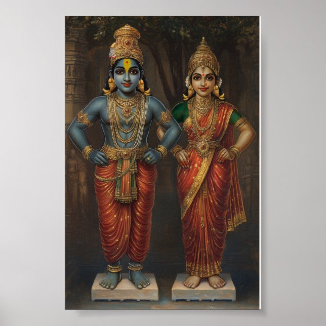 Affiche Lord Vitthal et Rakhumai Devi (Devant)