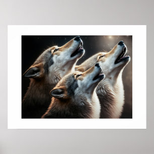 Affiche Loups de Yellowstone