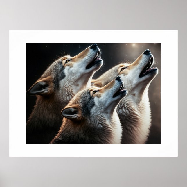 Affiche Loups de Yellowstone (Devant)