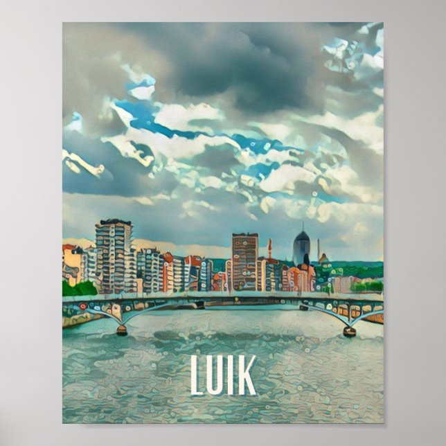 Affiche Luik Belgique Photo Vintage  Poster (Front)