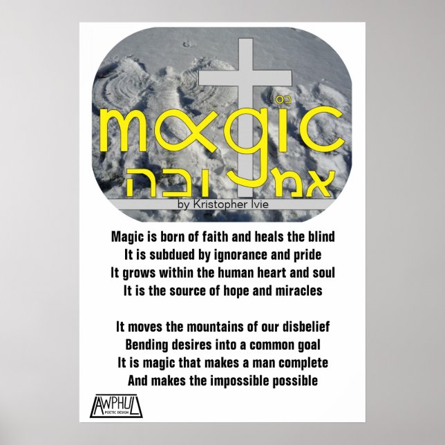 Affiche magique d'hiver (Devant)