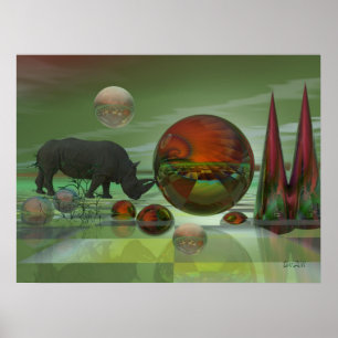 Affiche magique Sci-fi "Pousser les limites"