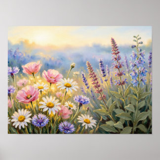 AFFICHE MAGIQUE SORCIÈRE FLEUR POUR VOTRE MAISON
