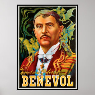Affiche Magique Vintage, Le Légendaire Professeur 