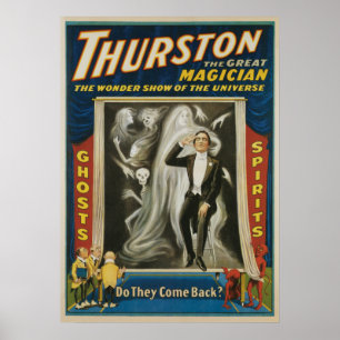 Affiche Magique Vintage, Thurston, Le Grand Magici