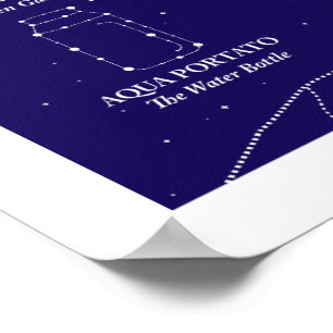 Affiche Marin County Night Sky Bleu 40x50 cm