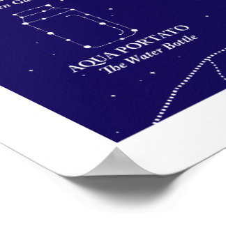 Affiche Marin County Night Sky Bleu 40x50 cm