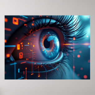 affiche mat Quantum Eye