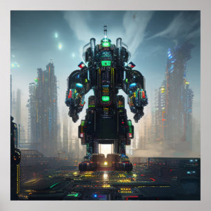 Affiche mate Robot 4