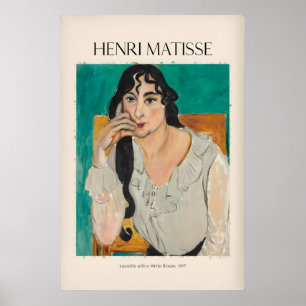 Affiche Matisse - Laurette avec un chemisier blanc