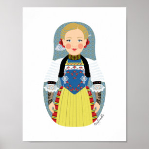Affiche Matriochka suisse