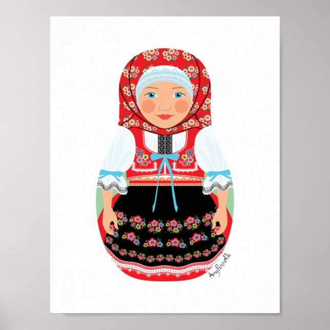 Affiche Matriochka Tchèque (Devant)