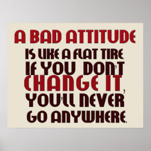 affiche mauvaise attitude
