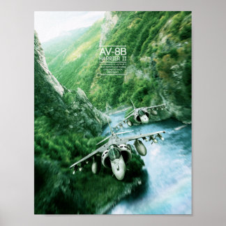 Affiche McDonnell Douglas AV-8B Harrier II