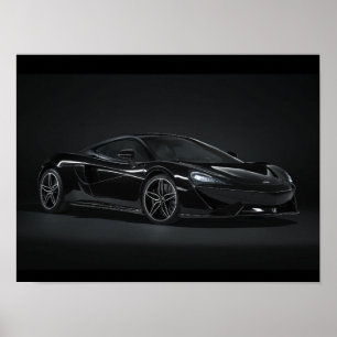 Affiche mclaren noire