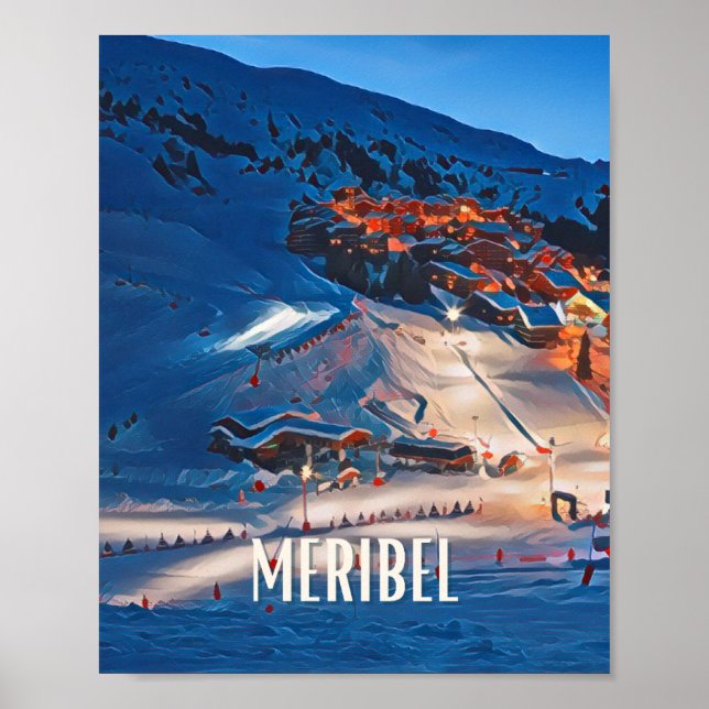 Affiche Méribel Station de ski  Poster (Front)