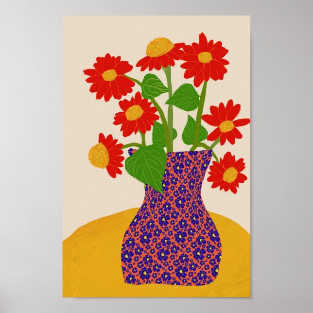 Affiche mexicaine de tournesol (Devant)