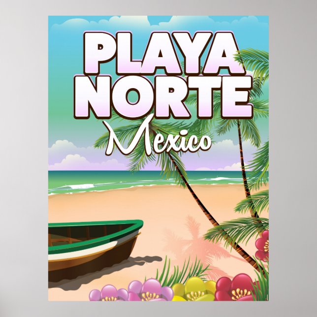 Affiche mexicaine Playa Norte (Devant)